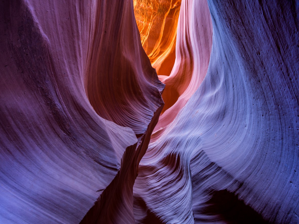 Lower Antelope Canyon in Arizona, USA.